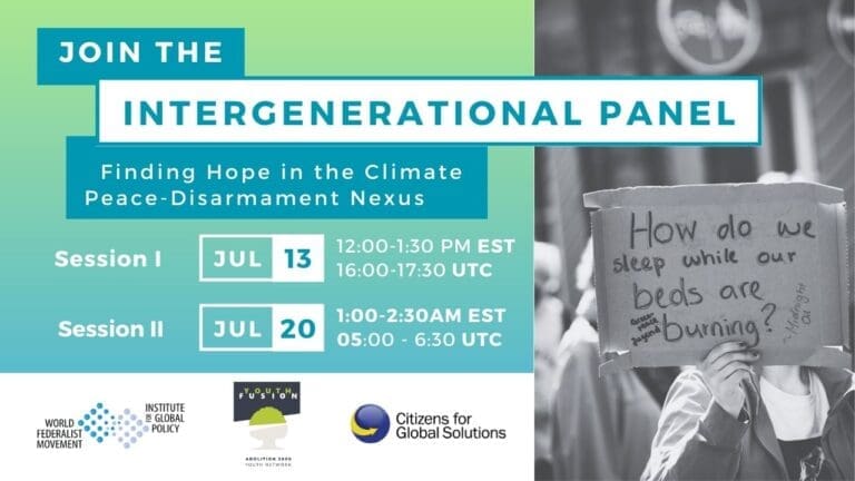 Intergenerational Dialogue on How Global Governance Solutions Can Tackle Existential Threats