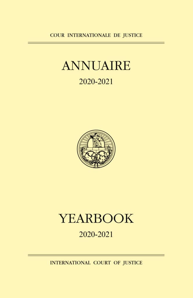 ICJ Annuaire-Yearbook 2021-2022 cover
