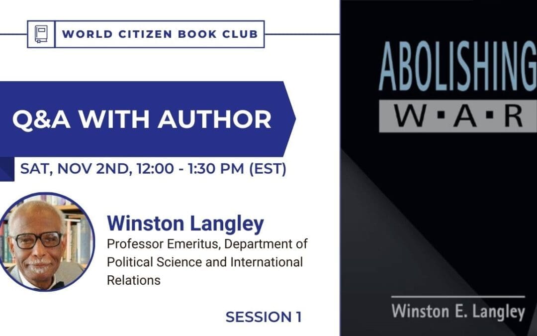 Book Club Session #1 | Abolishing War