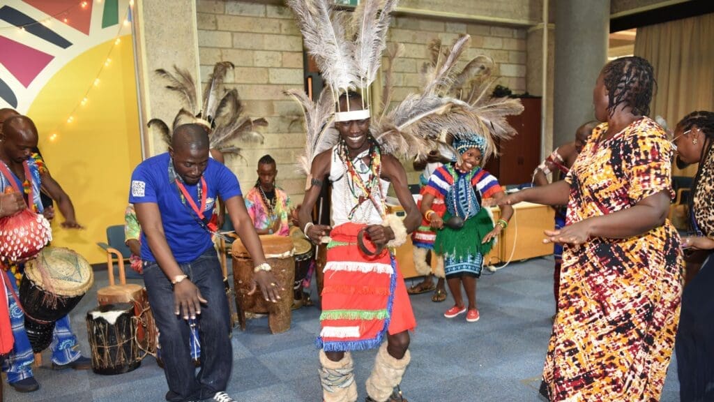 Photo from the 2024 UN Civil Society Conference capturing the “Spirit of Nairobi” during the Opening Ceremonies”. Credit: UNIS Nairobi.