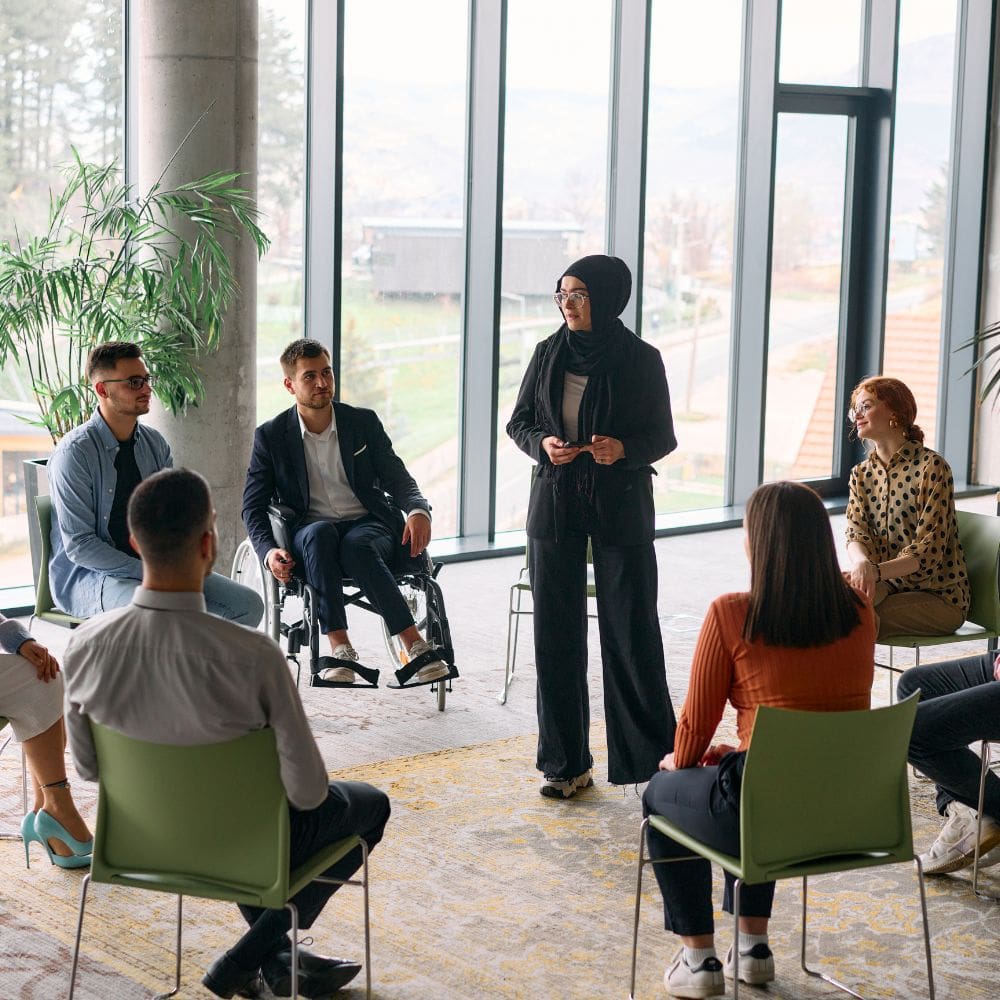 Students meeting image