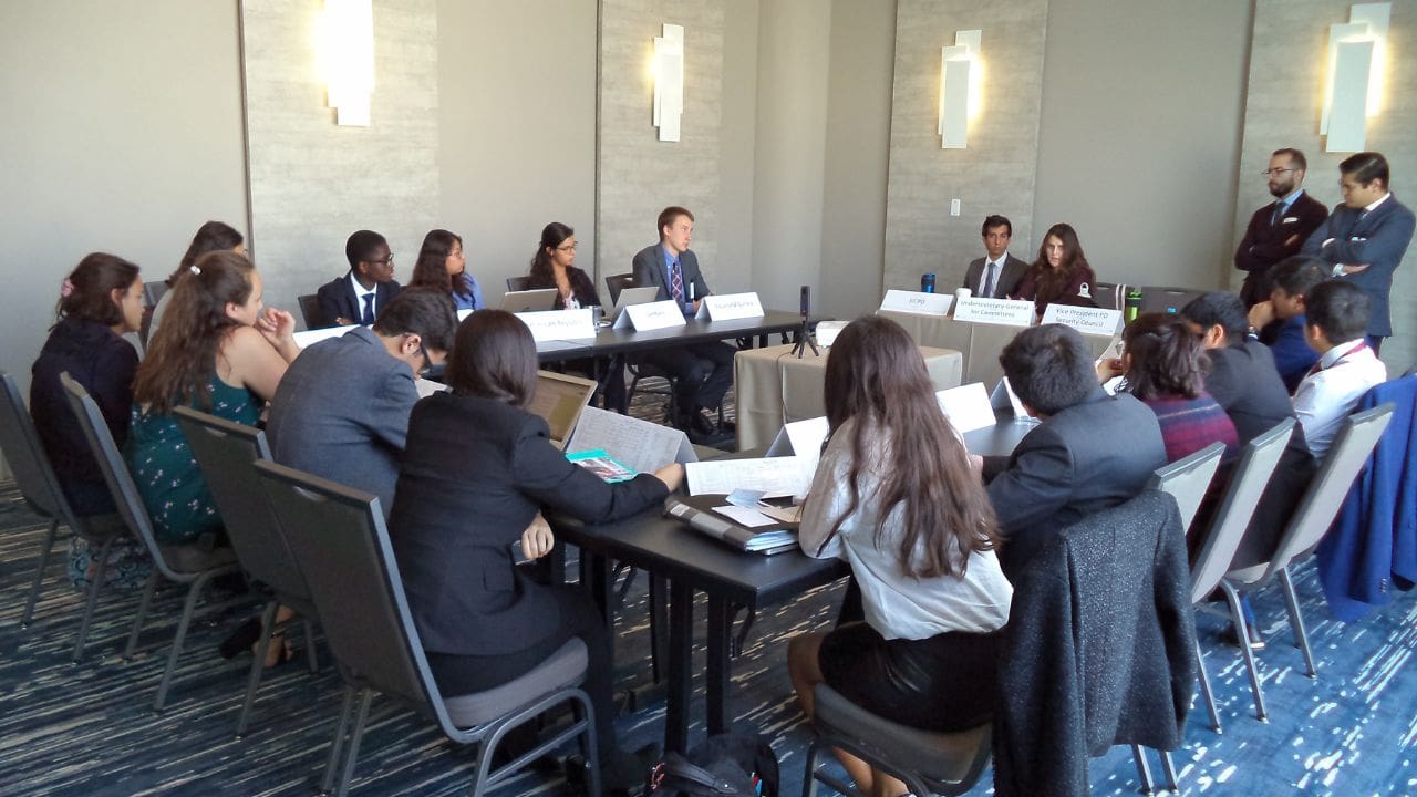 Model UN PLUS conference. 