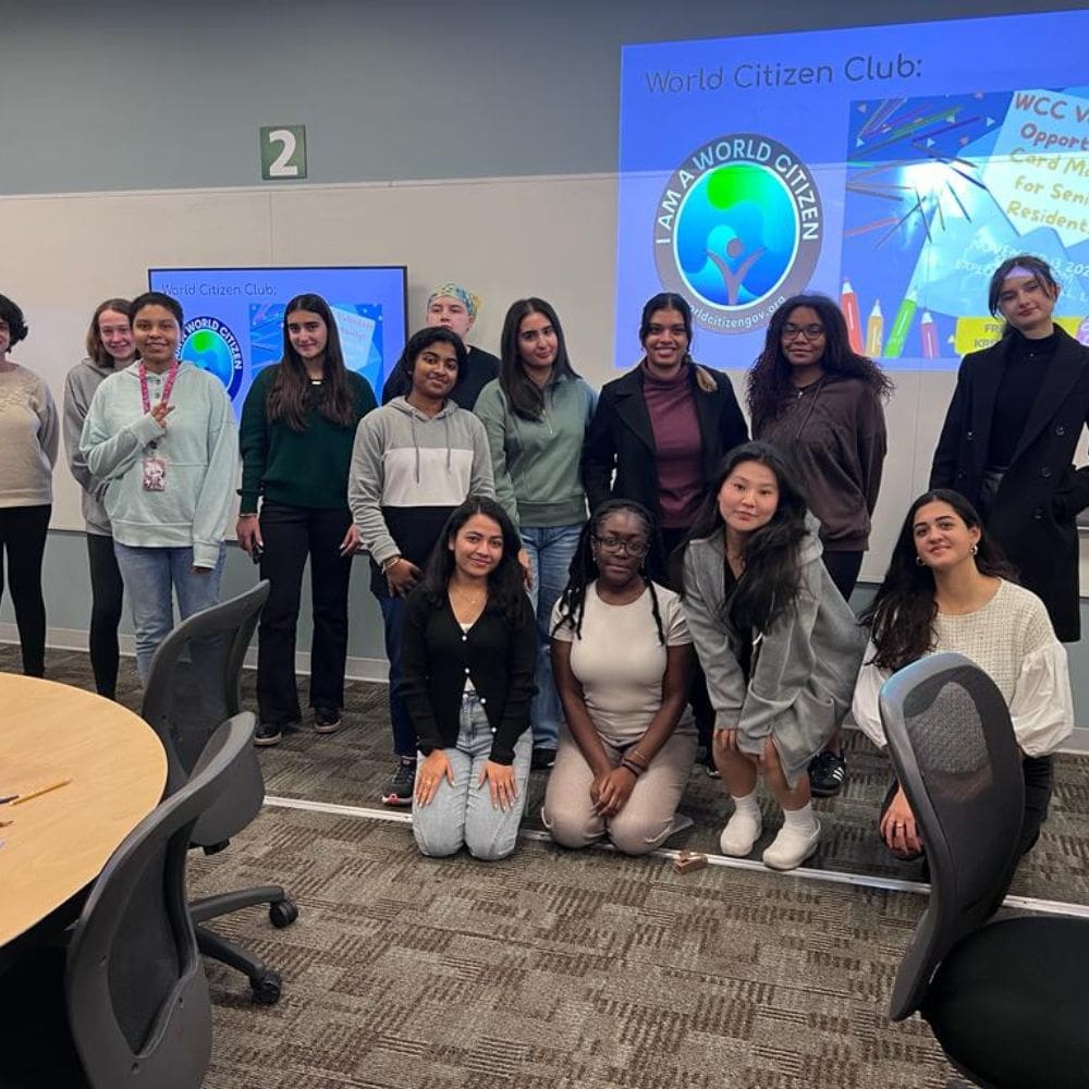 World Citizen Club meeting on campus