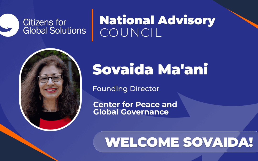 Welcome Sovaida Ma’ani Ewing to the CGS National Advisory Council